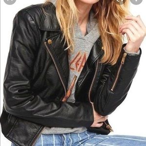 Free People Modern Vegan Bomber Jacket